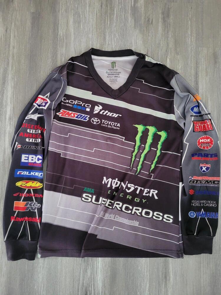Thor Monster Energy Pro Circuit jersey Motocross Long Sleeve Size Small